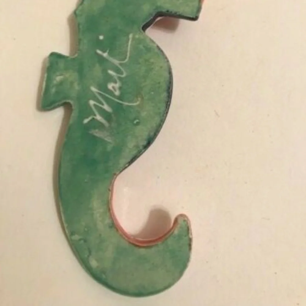 Seahorse Ornament Wall Art Handmade New Beach Sea